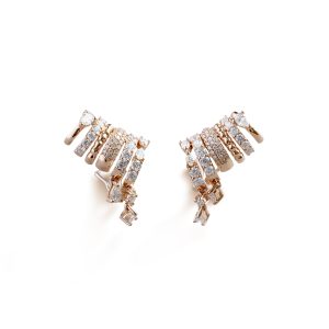 Lucia Multi Hoop Drop Rose Gold