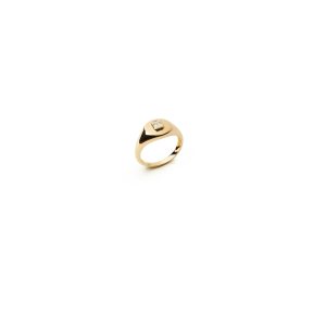 Diamond Squared Pinky Ring