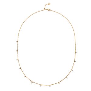 Yellow Gold Diamond Dewdrop Necklace