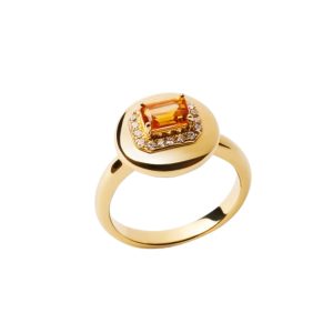 Golden Citrine Aura Ring