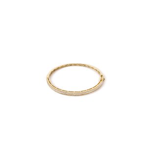 Timeless Yellow Gold Diamond Bangle